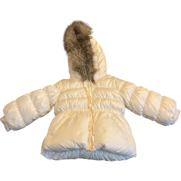 GAP Jackets & Coats Baby Girl Gap Down Jacket With Faux Fur Hood